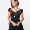 Collectif Black All Hallows Eve Dolores Top