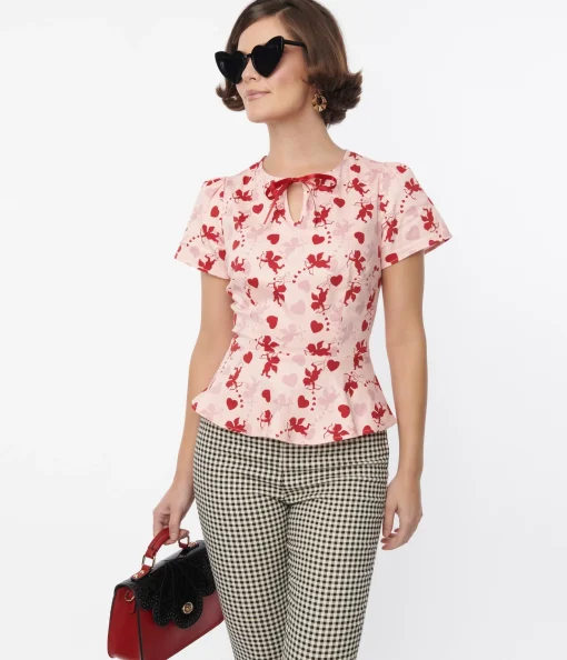 Collectif Pink Sibley Cupid Top
