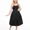 Collectif 1950s Black Kiana Swing Dress