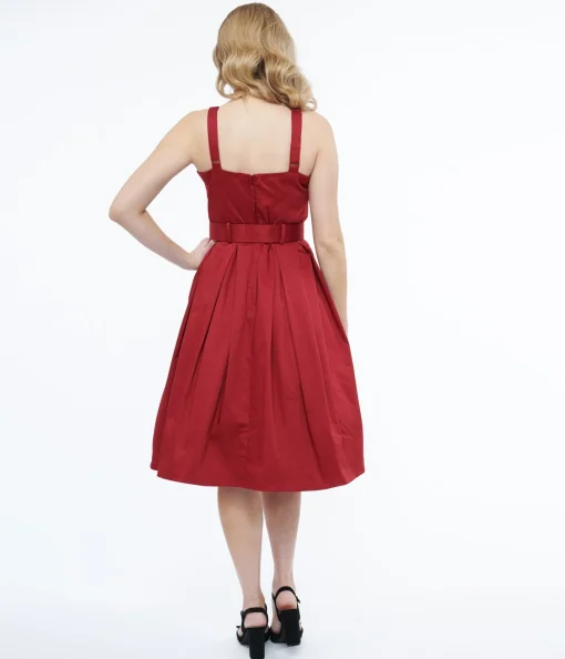 Collectif 1950s Red Dorothy Swing Dress