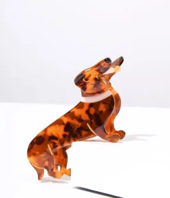Dachshund Acrylic Hair Claw
