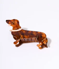 Dachshund Acrylic Hair Claw