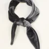 Dark Grey Velvet Scarf