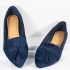 Dark Navy Blue Suede Tassel Loafer