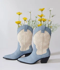 Denim Daisy Cowboy Boot