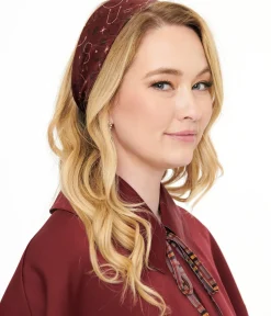 Disney Hocus Pocus Collection by Unique Vintage Burgundy Hocus Pocus Hair Scarf