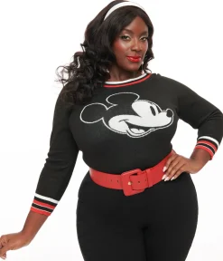 Disney Mickey & Friends Collection by Unique Vintage Plus Size Classic Mickey Sweater