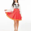 Disney Mickey & Friends Collection by Unique Vintage Red Mickey Face Pinafore