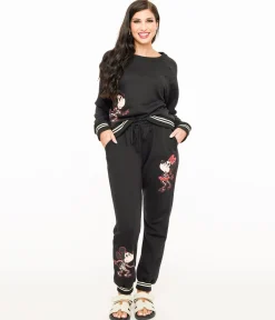 Disney Mickey Halloween collection by Unique Vintage Black Mickey Halloween Sweatpants