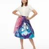Disney Princess collection by Unique Vintage Ursula & Princess Ariel Print Gellar Swing Skirt