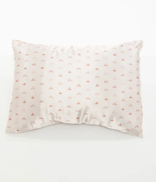 Disney x Kitsch Pink & Princess Crowns Satin Pillowcase