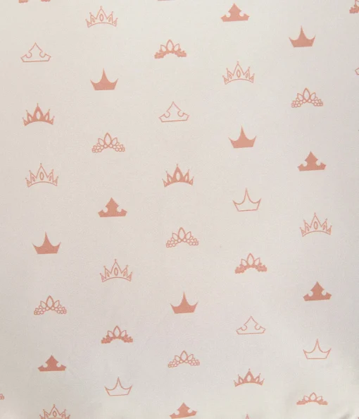 Disney x Kitsch Pink & Princess Crowns Satin Pillowcase