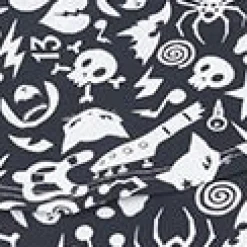 Emily The Strange x Unique Vintage Plus Size Black & White Tankini Swim Top