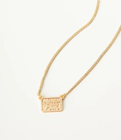 Gold Have A Bad Day Mini Charm Necklace