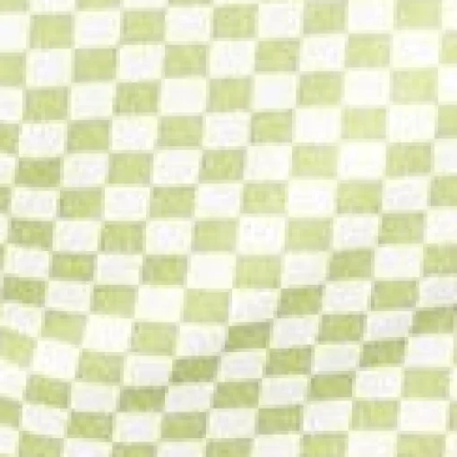 Green & Ivory Check Crop Cardigan