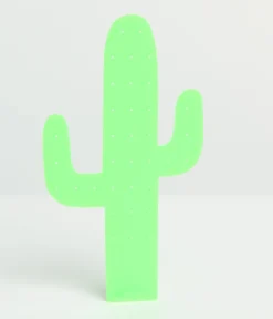 Green Cactus Earring Display