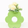 Green Daisy Vase