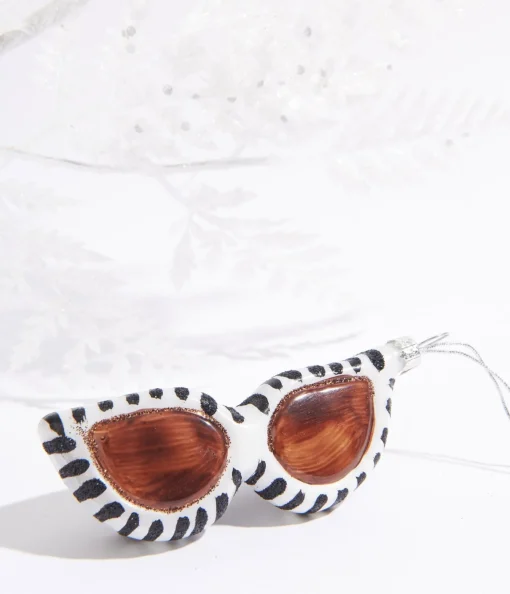 Haute Sunglasses Glass Ornament