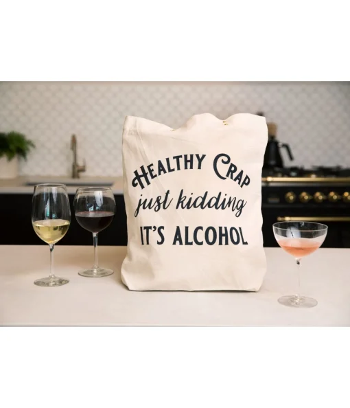 Healthy Crap Canvas Tote Bag