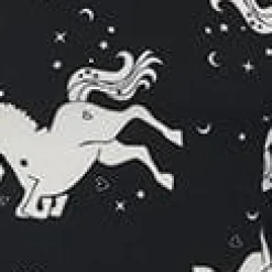 Hell Bunny Black & White Unicorn Sulivan Top