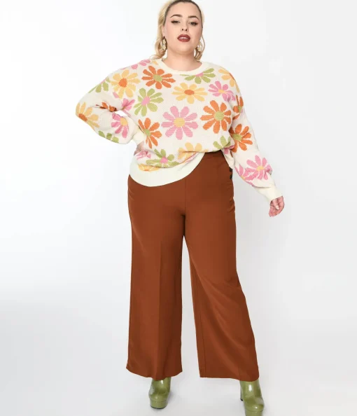 Hell Bunny Ginger Swing Pants
