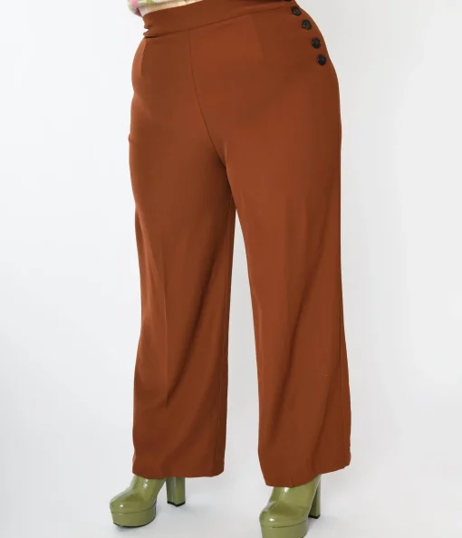 Hell Bunny Ginger Swing Pants