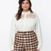 Hell Bunny Ivory Lucille Blouse