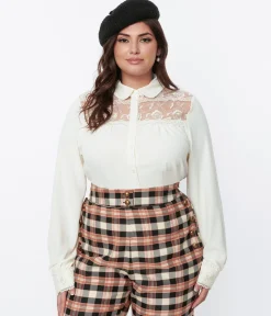 Hell Bunny Ivory Lucille Blouse