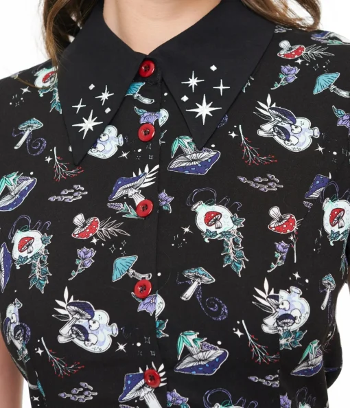 Hell Bunny Witchy Woodland Amanita Mini Dress