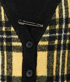 Hell Bunny Yellow & Black Plaid Cardigan