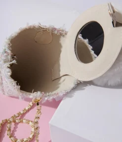 Ice Cream Pastel Tweed Handbag