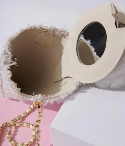Ice Cream Pastel Tweed Handbag