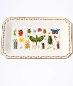 Ivory & Gold Garden Porcelain Catchall Tray