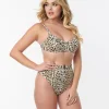 Kingdom & State Leopard Print Swim Bottom
