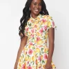 Magnolia Place Pink Florals & Lemons Elanor Top