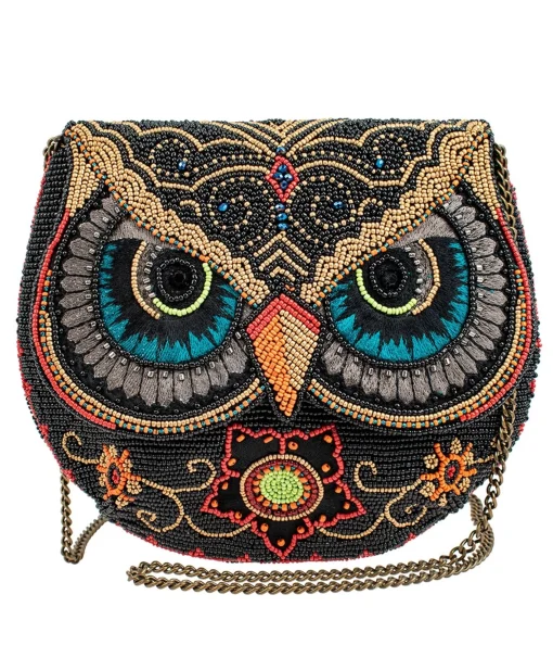 Mary Frances Night Owl Crossbody Handbag