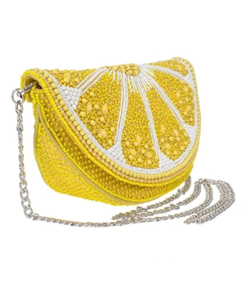 Mary Frances Tart Lemon Crossbody Bag