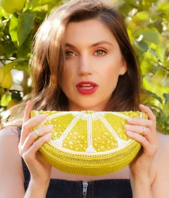 Mary Frances Tart Lemon Crossbody Bag