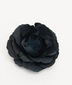 Midnight Rose Hair Flower