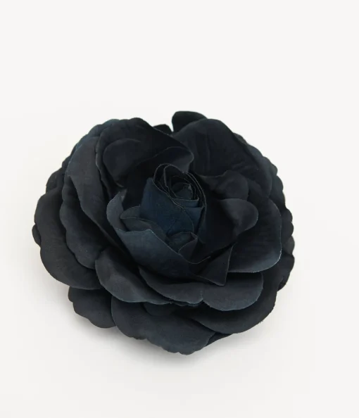 Midnight Rose Hair Flower