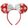 Minnie Mouse Red & White Polka Dot Sequin Plush Headband