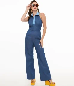 Miracle Eye Blue Denim Cecilia Jumpsuit