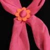 Miracle Eye 1960s Orange Daisy Scarf Slide