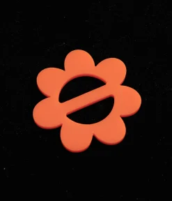 Miracle Eye 1960s Orange Daisy Scarf Slide