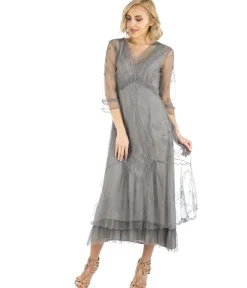 Nataya 1920s Style Smoke Flapper Dress