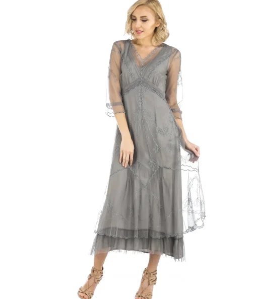 Nataya 1920s Style Smoke Flapper Dress