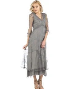 Nataya 1920s Style Smoke Flapper Dress