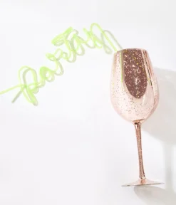 Neon Green Party Silly Straw