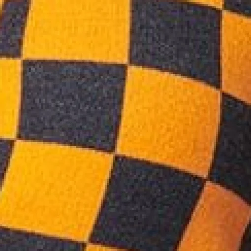 Orange & Navy Check Cardigan