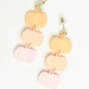 Pastel Pumpkin Drop Earrings